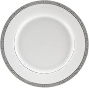 10 Strawberry Street Paradise 11.875" Charger/Buffet Plate, Set of 6, Platinum