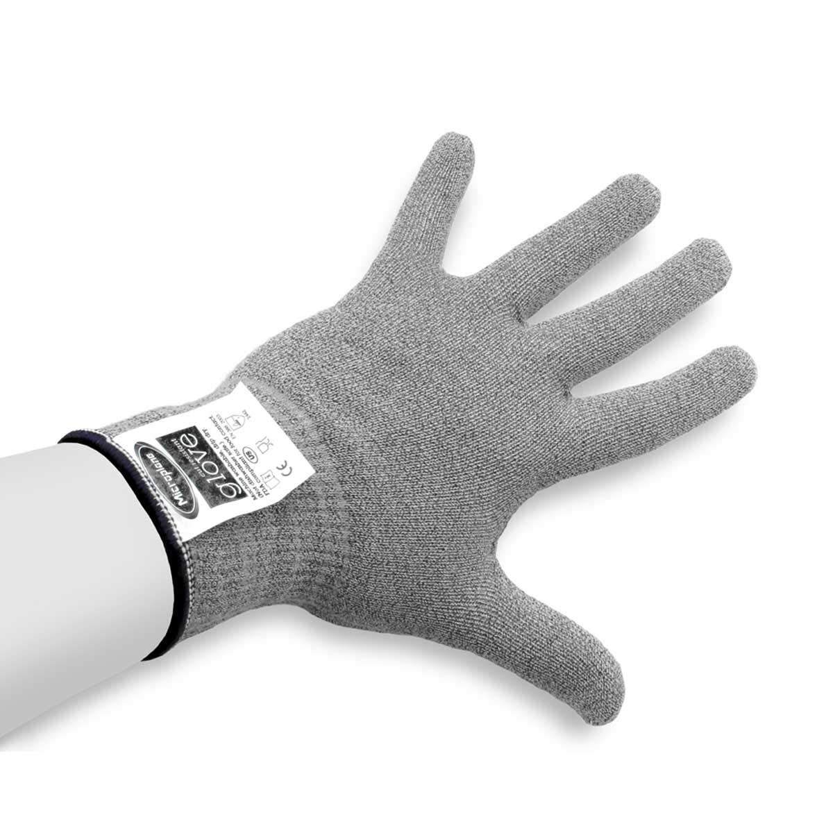 Cut-Resistant Glove with 4 Blade Box Grater by Microplane – 1 Count (Pack of 1), Stainless Steel, Black