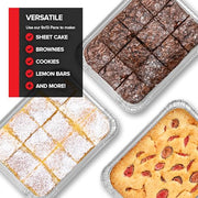Stock Your Home 90 / 13x10.25x1.75 inches / Silver Disposable Cookware