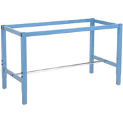 Heavy Duty Adjustable Height Lab Workbench by Global Industrial – 30"L x 72"W x 4.5"H, Steel, Blue/Black, Model 237385
