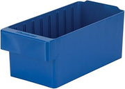 Akro-Mils 31162 AkroDrawer Stackable Plastic Storage Drawer Storage Bin, (11-5/8-Inch x 5-9/16-Inch x 4-5/8-Inch), Blue, (6-Pack)