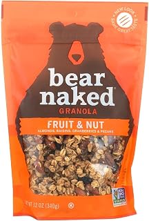 Bear Naked 100% Natural Granola Fruit and Nutty Goodie BagGranola 12 oz (Pack of 6)