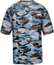 Badger Camo Short Sleeve T-Shirt 4XL Columbia Blue
