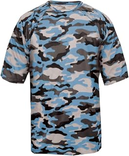 Badger Camo Short Sleeve T-Shirt 4XL Columbia Blue