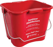 San Jamar 6 Quarts / Red / 12 Buckets