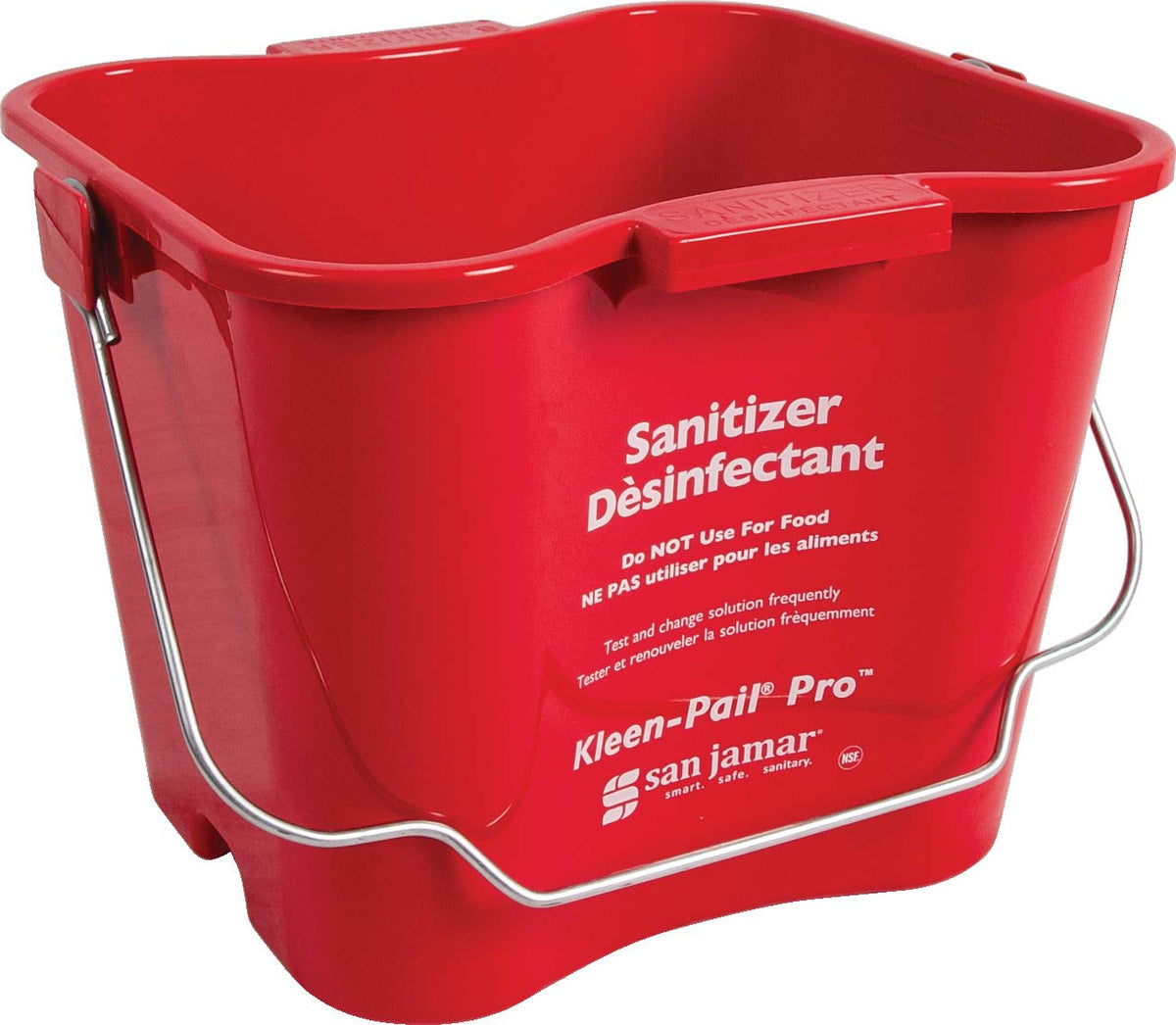San Jamar 6 Quarts / Red / 1 Pails