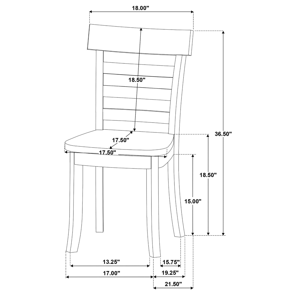 Coaster Orrison Farmhouse Dining Side Chair Set of by Coaster Fine Furniture – Rubberwood, Linen, Pack of 2, Model 121262