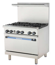 Radiance Gas Restaurant Range 36" with (6) by Turbo Air – 36 inches, 5.6 cubic_feet, Stainless Steel, Model TAR-6