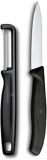 Victorinox Swiss Classic 2 PC Paring Knife and I-Peeler Set, Black