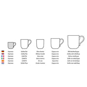 espresso Cup Set by Villeroy & Boch – 0.05 x 0.05 x 0.05 cm, 0.1 liters, Porcelain, White/Yellow, Pack of 6