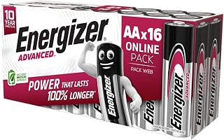 Advanced AA Batteries 1.5 V Alkaline by Energizer – Multicoloured, Model E304271000