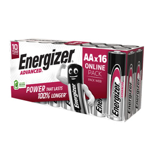 Advanced AA Batteries 1.5 V Alkaline by Energizer – Multicoloured, Model E304271000