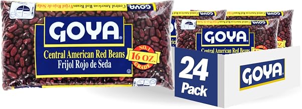 Goya Foods Central American Red Beans, Dry, 16 Ounce (Pack of 24)