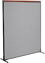 Global Industrial 60-1/4"W x 73-1/2"H Deluxe Freestanding Office Partition Panel, Gray