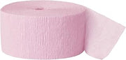 Unique Party Crepe Streamer Roll (81ft) (One Size) (Pastel Pink)