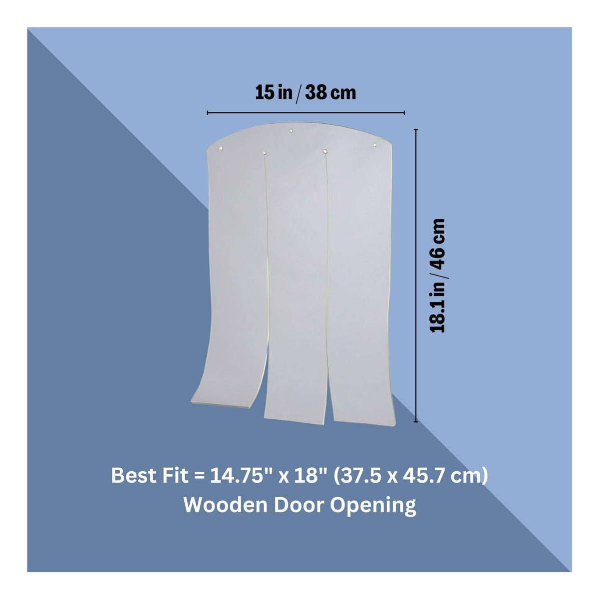 Vinyl Dog Door Flap by TRIXIE – 15 x 18 inch, Vinyl, Clear, Model 39594