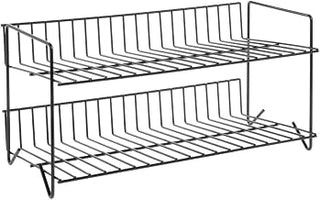 HUBERT Deli Rack for Loaf Meats 2-Shelf Black Powder-Coated -19 1/2 L x 10" W x 9 3/4 H