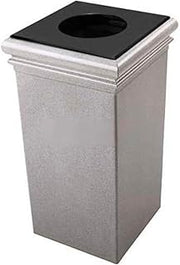 Commercial Zone Stonetec Series 30-Gal Waste Container with Lid and Liner Color: Ashtone (722117)