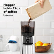 Brew Conical Burr Coffee Grinder by OXO – 12.0 ounces, Stainless Steel, Silver