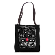 Anfim Name Its A Anfim Thing You Wouldn't Understand Tote Bag by Funny Vintage Anfim Name T-Shirts And Gifts – 16 inches, White, Model AQCPMJX72Q6US_16INCHES