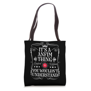 Anfim Name Its A Anfim Thing You Wouldn't Understand Tote Bag by Funny Vintage Anfim Name T-Shirts And Gifts – 16 inches, White, Model AQCPMJX72Q6US_16INCHES