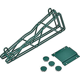 14" Double Arm Fixed Wall Bracket by Nexel – Steel, Green, Model DAB14G