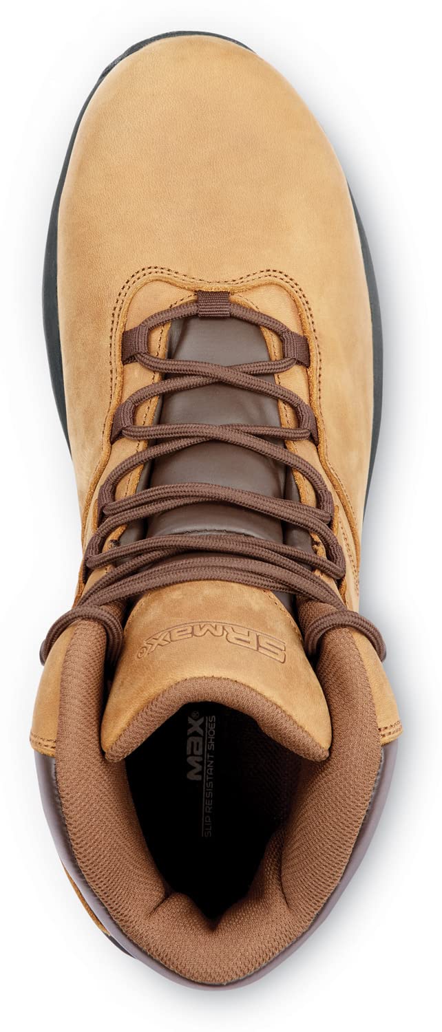 Mens 6 Brown Estes MaxTRAX Composite Toe WP by SR Max – 11, Leather, Brown