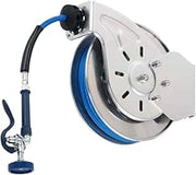T&S Brass B-7132-01 open stainless Steel 35-Feet Hose Reel with 3/8-Inch with Spray Valve