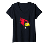 Women's Winston Redbirds V-Neck T-Shirt by Winston High School, Winston, MO 64689 – Black, Model 6ZBT7MDSJQ8