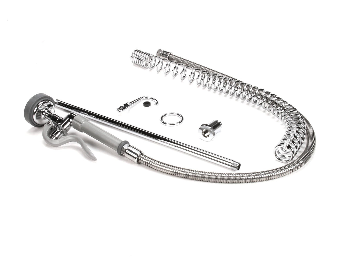 Pre-Rinse Spring Action with Riser by T&S Brass – Brass, Model B-0133-LB