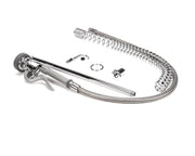 Pre-Rinse Spring Action with Riser by T&S Brass – not_applicable, 1.0 load, Brass, White, Model B-0133-LB