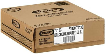 Kraft Sharp Cheddar Sliced Cheese, 5 Pound -- 4 per case.