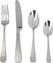 Mikasa Satin Symmetry Cutlery Set, Stainless Steel, Knives, Forks, Spoons, Teaspooons, Dishwasher Safe, 16pc Set for 4