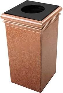 Commercial Zone Stonetec Series 30-Gal Waste Container with Lid and Liner Color: Sedona