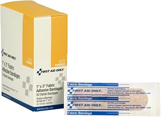 First Aid Only 1" X 3" Fabric Bandage, 50 Count Box