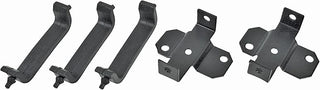 RPE58 Radiator Mount Kit - 2 Bolt-On Lower Brackets - Insulators - Steel - Pontiac GTO 1964-1967 - Kit