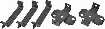 RPE58 Radiator Mount Kit - 2 Bolt-On Lower Brackets - Insulators - Steel - Pontiac GTO 1964-1967 - Kit