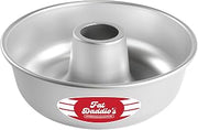 Fat Daddio's RMP-9 Anodized Aluminum Ring Mold Pan, 9 x 2 3/4 Inch, Silver