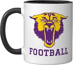 Bloomfield High School Indians Football Ceramic Mug, Black/White, 11oz