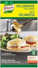 Knorr Professional Liquid Hollandaise Sauce Pouches, 34.32 Oz, 6 Pack | Ready to Use, No Added MSG, Creamy Buttery Flavor, 198 Average Servings Per Case, 4 Hour Hold, for Eggs Benedict & Vegetables