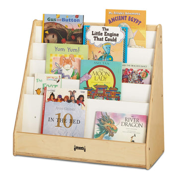 Flush Back Pick-A-Book Stand by Jonti-Craft – 30 W, Wood, Natural Wood, Model 3514JC