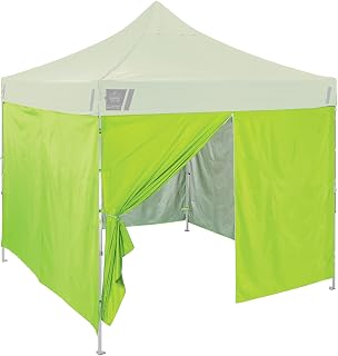 Ergodyne SHAX 6054 Tent Sidewalls for Canopy Tent, Includes 4 Wall Panels to Make Fully Enclosed Pop Up Tent, 10ft x 10ft