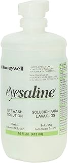 Honeywell Emergency Eyewash 32-000454-0000 Eyesaline Wall Station Refill Bottles, 16 oz. (Pack of 12)