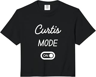 Curtis Mode On Name Comfort Colors Crop Top