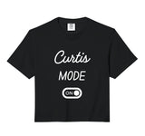 Curtis Mode On Name Comfort Colors Crop Top by Curtis Mode On Name Funny Birthday – Cotton, Beige, Model EN8FQKQ74JG