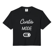 Curtis Mode On Name Comfort Colors Crop Top by Curtis Mode On Name Funny Birthday – Cotton, Beige, Model EN8FQKQ74JG