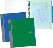 Five Star Advance Spiral Notebooks, 1 Subject, College Ruled Paper, 100 Sheets, 11" x 8-1/2", Blue, Green, 2 Pack (73170)