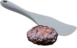 Tablecraft 11839 Solid Silicone Spatula Spurtle, Heat Resistant to 400°F, Scratch Resistant, BPA Free, NSF Listed, One-Piece Design, Professional Kitchen Tool, 8.7" Long, Gray
