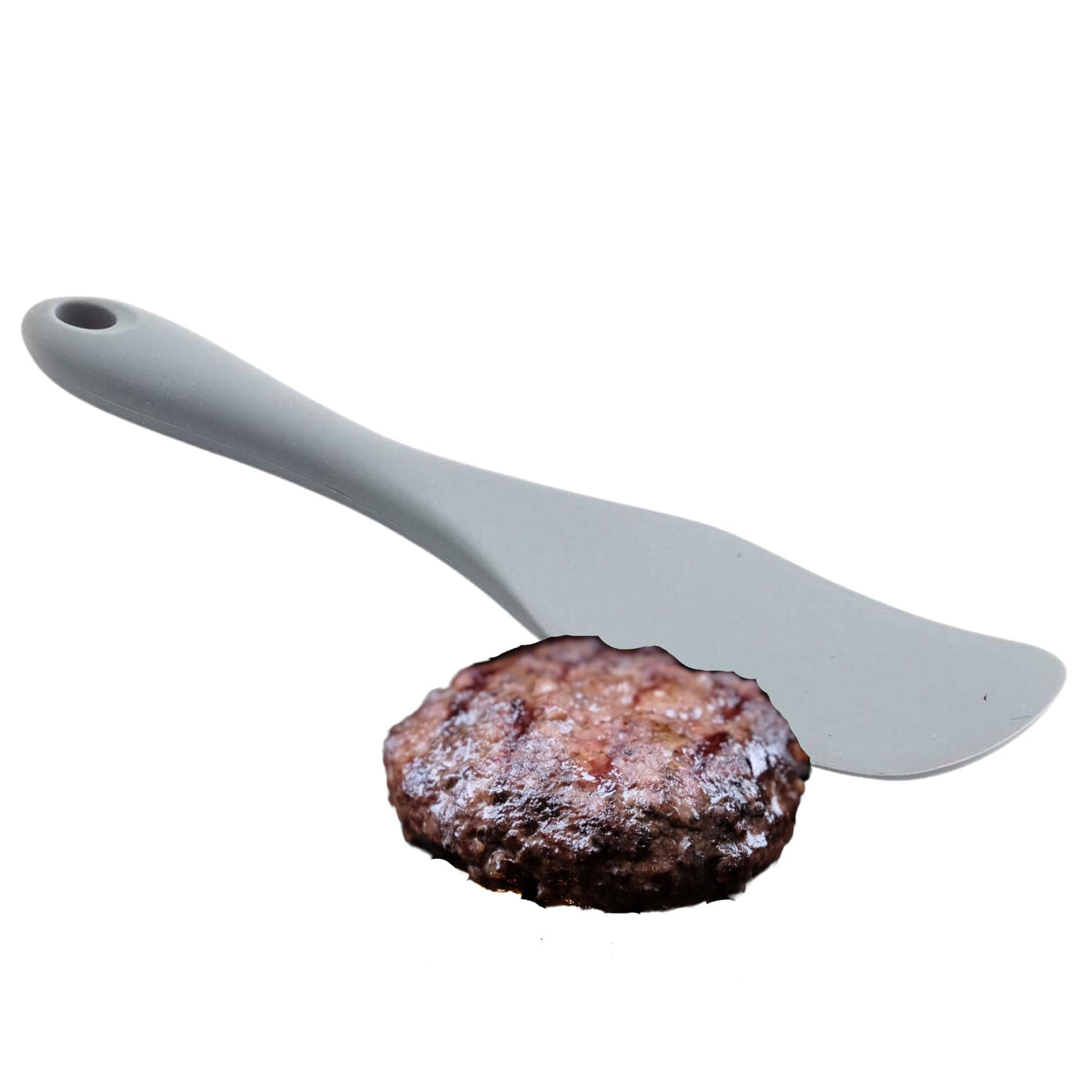 Tablecraft Solid Spurtle Spatula / 8.7 Inches / Gray Spatulas