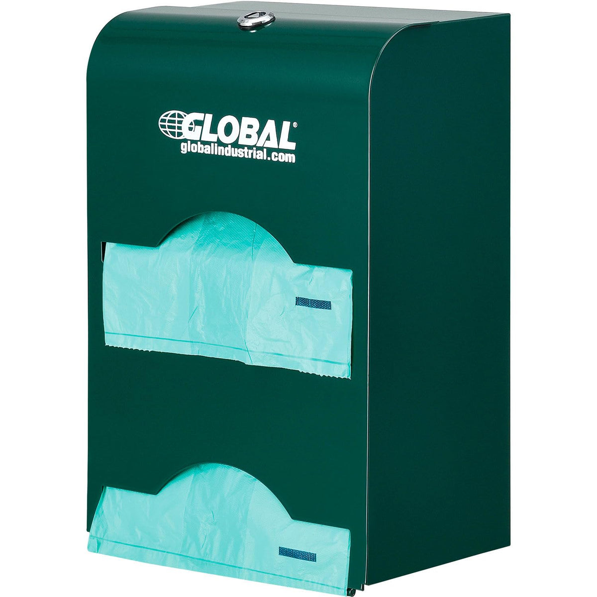 Pet Waste Plastic Bags With Tie-Handles by Global Industrial – 1 Count (Pack of 1), Plastic, Green, Model 695798